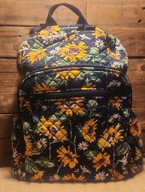 Vera Bradley Campus Backpack Sunflowers- XL